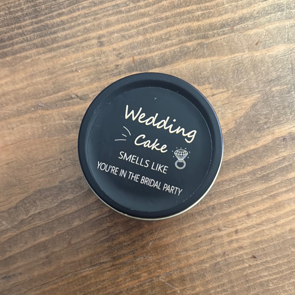 Wedding Cake Scented Candle - Black